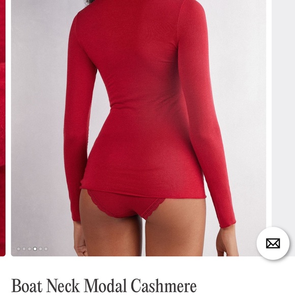 Intimissi Boat Neck Modal Cashmere Ultralight Top - Picture 7 of 7